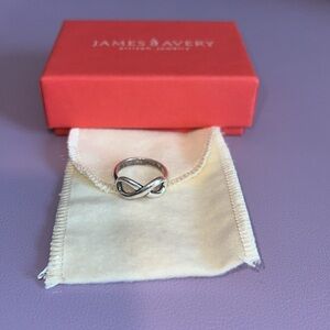 James Avery Silver Infinity Retired Ring